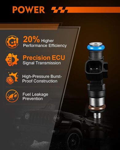 Upgraded FJ460 4.2L V6 Fuel Injectors Fits For:-Ford F150 1999-2003 F150 Heritage 2004, E150 2002-2003, E150 Econoline/E150 Econoline Club Wagon 1999-2002, E150 Club Wagon 2003 (Set of 6) in Saudi Arabia