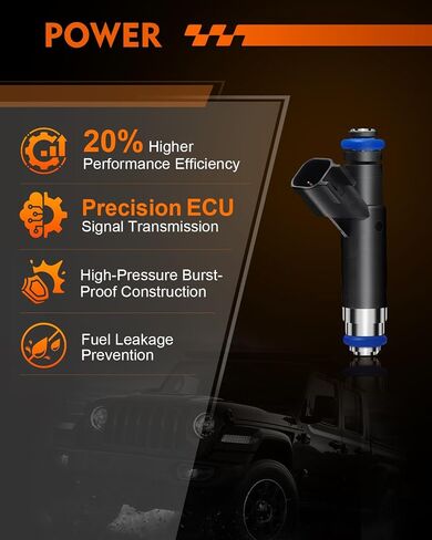 Upgraded FJ460 4.2L V6 Fuel Injectors Fits For:-Ford F150 1999-2003 F150 Heritage 2004, E150 2002-2003, E150 Econoline/E150 Econoline Club Wagon 1999-2002, E150 Club Wagon 2003 (Set of 6) in Saudi Arabia