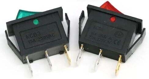 KCD3 Rocker Switch ، 16A 250V/20A 125VAC ، ON-OFF 2-3 ، in Kuwait