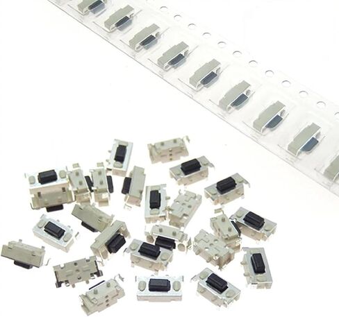 Micro Tact Switch, 3x6x3.5mm SMD, DC 12V 50mA, 10-Pack, for MP3 MP4 Tablet Remote Controls in Saudi Arabia