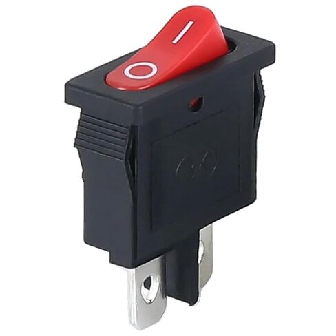 KCD1-110 Black Rocker Switch, 2-Pin SPST, Super Thin Profile, 10x22mm, 5 Pack, Power Control for Small Instruments in Kuwait