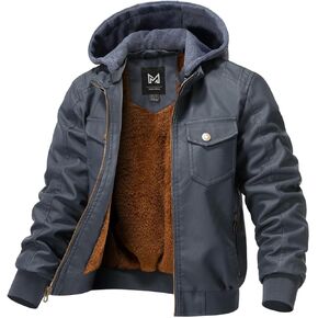 GGleaf Boy's Faux Leather Jacket Windproof Warm Winter Coat Kids Bomber Outerwear Waterproof PU Motorcycle Jacket in Kuwait