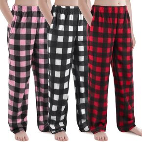 IHU 3 Pack Girls Pajama Pants Micro Fleece Soft PJ القيعان in Kuwait