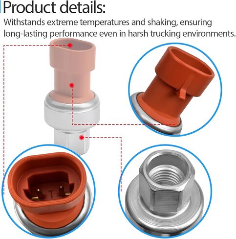 A/C Pressure Switch Sensor Compatible with Kenworth Truck P27-1051, Air Conditioning Conditioner High Pressure Transducer Sensor Switch in Saudi Arabia