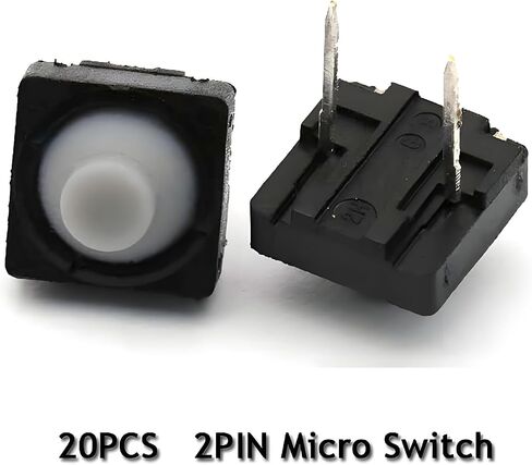 مفتاح زر Push Micro ، 8 × 8 × 5 مم ، 20 حزمة ، 4pin/2pin ، عملية صامتة ، إعادة الذات (2Pin) in Saudi Arabia