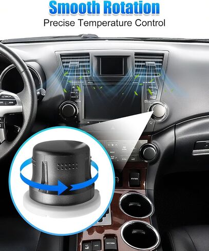 2 PCS مفتاح التحكم في تكييف الهواء ، ضبط مقبض ملاءمة ل Toyota Highlander 2009 2010 2011 2012 2013 استبدال 55925-0E050 in Saudi Arabia