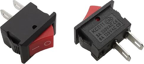 KCD11 Rocker Switch ، 10x15mm SPST ، 2Pin/3Pin in Kuwait