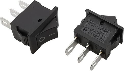 KCD11 Rocker Switch ، 10x15mm SPST ، 2Pin/3Pin in Kuwait