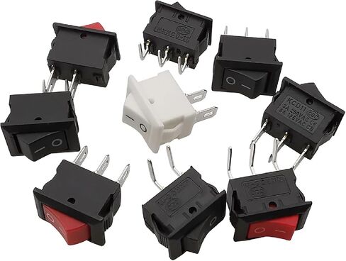 KCD11 Rocker Switch ، 10x15mm SPST ، 2Pin/3Pin in Kuwait