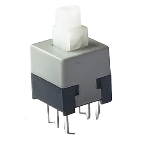 مفتاح زر الضغط ذاتيًا ، مفتاح إلكتروني من 6 أسود ، أبيض وأسود ، 20 حزمة ، اضغط على OFF Design (حجم 5.8 * 5.8 مم) in Kuwait