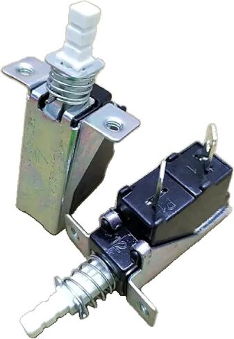 KDC-A04-88 Push Button Power Switch, SPST 2-Pin Heater Gear Switch, Black and Silver, 10A 250V AC in Saudi Arabia