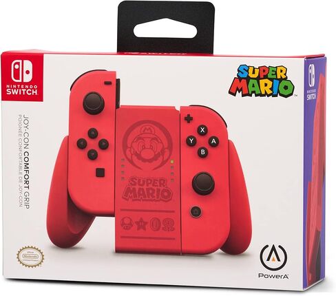 PowerA Joy-Con Comfort Grip لجهاز نينتندو سويتش - أبيض، وحدة تحكم في الألعاب، لوحة ألعاب، نينتندو سويتش لايت in Kuwait