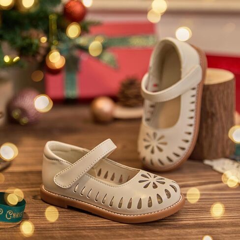 Estine Toddler Kids Uniform Oxfords School School Flats for Little Girls Flower Dress Shoes Shoes in Saudi Arabia