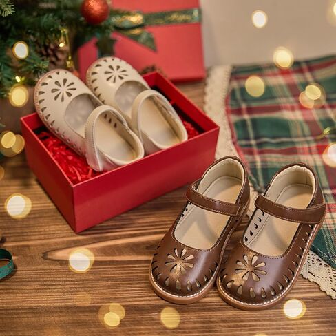 Estine Toddler Kids Uniform Oxfords School School Flats for Little Girls Flower Dress Shoes Shoes in Saudi Arabia