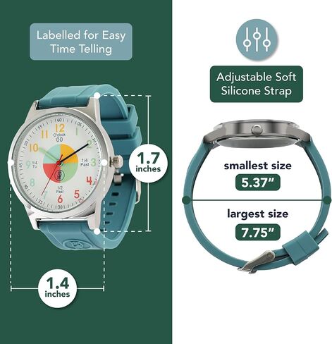 Wowlconic Adalog Kids Watch - Girls & Boys Watches الأعمار من 7 إلى 12 - ساعة تمثيلية للأطفال - أداة تدريس الوقت - ساعات هدايا للفتيات والفتيان in Kuwait