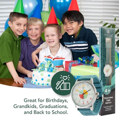 Wowlconic Adalog Kids Watch - Girls & Boys Watches الأعمار من 7 إلى 12 - ساعة تمثيلية للأطفال - أداة تدريس الوقت - ساعات هدايا للفتيات والفتيان in Kuwait