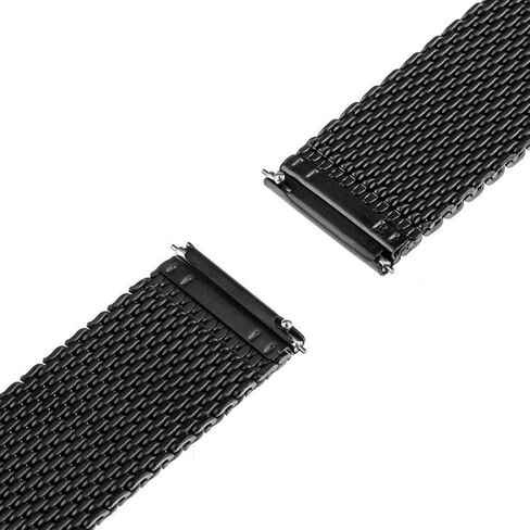 16 مم 18 ملم 20 مم 22 مم watchland watch Quick Watch Band Band Mesh Stainless Strap Belt Bracelet Black in Saudi Arabia