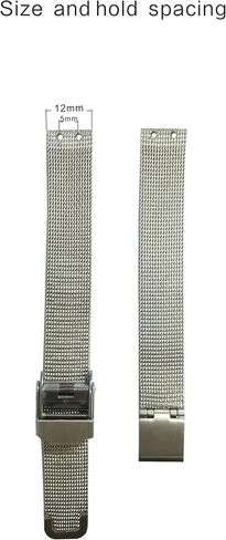 NZZXTO Replacement Watch Band for Bering Unisex Watch with Screw 12mm (hole spacing 5MM) in Kuwait