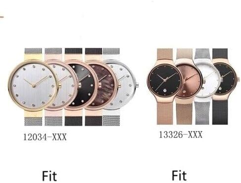 NZZXTO Replacement Watch Band for Bering Unisex Watch with Screw 12mm (hole spacing 5MM) in Kuwait