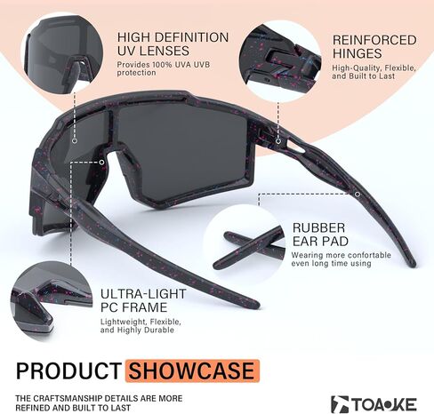 3pack Kids Sunglasses نظارات الشباب للبيسبول للأولاد الفتيات الذين تتراوح أعمارهم بين 6 و 14 عامًا. in Kuwait