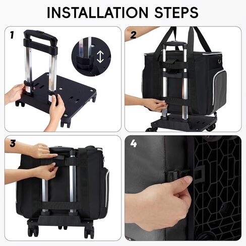 2025 Rolling Teacher Tote Bag with Accordion File Organizer in Kuwait