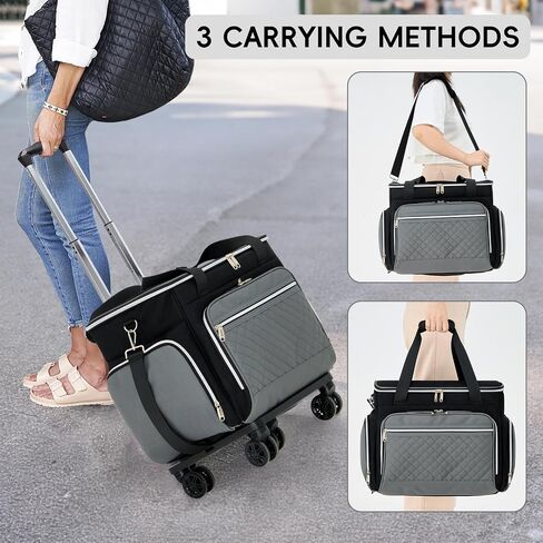 2025 Rolling Teacher Tote Bag with Accordion File Organizer in Kuwait