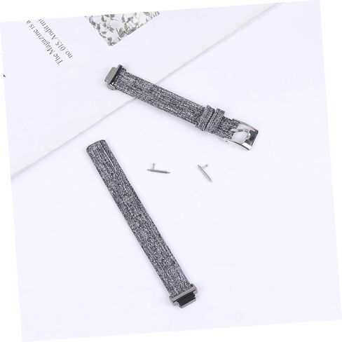 Homoyoyo Dark Grey Canvas Watch Band for Hr Durable Comfortable Nylon Replacement Wristband Stylish Accessory for Any Occasion in Saudi Arabia