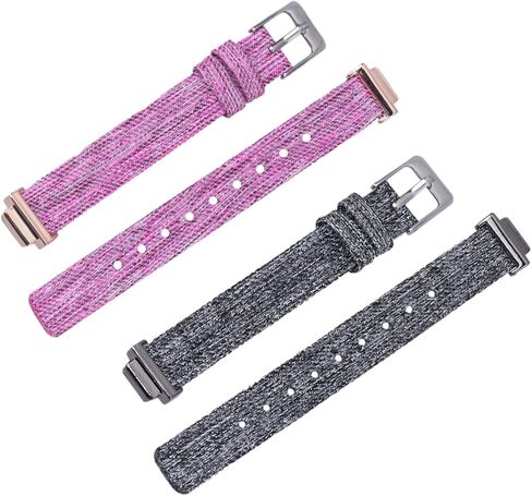 Homoyoyo Dark Grey Canvas Watch Band for Hr Durable Comfortable Nylon Replacement Wristband Stylish Accessory for Any Occasion in Saudi Arabia