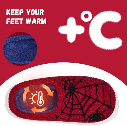 IceUnicorn Kids Slippers Boys Girls Warm Winter House Slippers Big Little Kids Non-Slip Soft Plush Memory Foam Home Shoes for Indoor Outdoor in Saudi Arabia