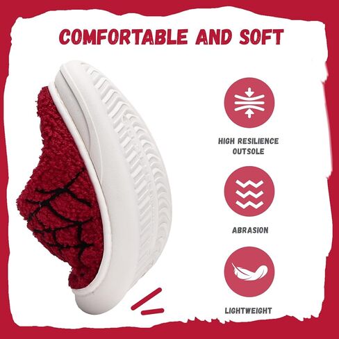 IceUnicorn Kids Slippers Boys Girls Warm Winter House Slippers Big Little Kids Non-Slip Soft Plush Memory Foam Home Shoes for Indoor Outdoor in Saudi Arabia
