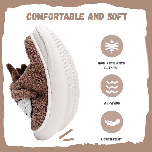 IceUnicorn Kids Slippers Boys Girls Warm Winter House Slippers Big Little Kids Non-Slip Soft Plush Memory Foam Home Shoes for Indoor Outdoor in Kuwait