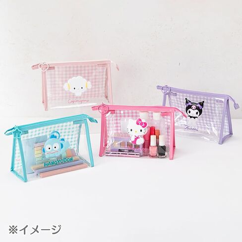 Sanrio 732494 Clear Pouch, Pochacco Clear Pouch, Transparent PVC, Steel, Zipper Closure, For Ages 3 and Up, Approx. 8.7 x 3.9 x 5.9 inches (22 x 10 x 15 cm) in Saudi Arabia