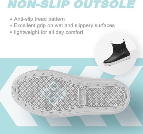 أحذية سطح السفينة ، أحذية المطر المقاومة للماء للأولاد والبنات غير المنقوقة بأحذية مطاطية عالية الأداء أحذية المياه المائية للأطفال الصيد ، القوارب ، التخييم ، الزراعة ، الحديقة ، اللعب المدرسي in Kuwait