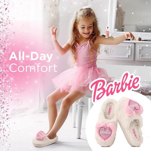 Barbie Kids Slippers Fuzzy Girls House Slippers للأطفال in Kuwait