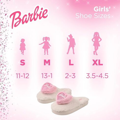 Barbie Kids Slippers Fuzzy Girls House Slippers للأطفال in Kuwait