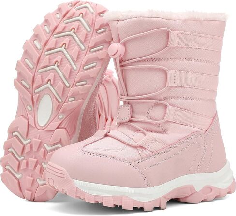 UBFEN Kids Snow Boots for Boys Girls Wathproof Winter Winter Outdoor Antists Slip Slip Slistant Sloture (Toddler/Little Kid/Big Kid) in Kuwait
