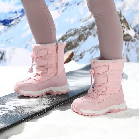 UBFEN Kids Snow Boots for Boys Girls Wathproof Winter Winter Outdoor Antists Slip Slip Slistant Sloture (Toddler/Little Kid/Big Kid) in Kuwait