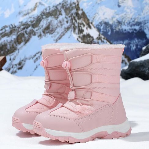 UBFEN Kids Snow Boots for Boys Girls Wathproof Winter Winter Outdoor Antists Slip Slip Slistant Sloture (Toddler/Little Kid/Big Kid) in Kuwait