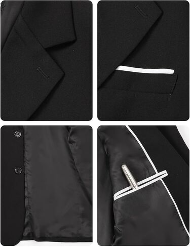 A & J Design Boys '5 - قطعة سهرة - سترة ، قميص ، سروال ، ربطة عنق وربطة عنق للأعمار من 6 إلى 16 عامًا - ارتداء رسمية أنيقة in Saudi Arabia