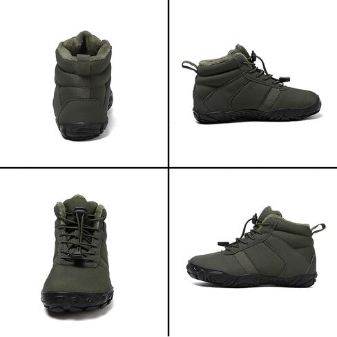 Kids Barefoot Snow Boots: High Top Zero Drop Shoes - Minimalist Sneakers - Winter Boots for Toddler/Boys/Girls in Kuwait