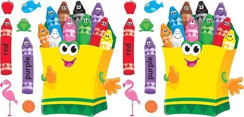 TREND enterprises, Inc. T-8076 Colorful Crayons Bulletin Board Set in Saudi Arabia
