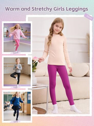 6 حزمة الفتيات اللباس السولب القطن للأطفال الأطفال الصغار مدفوعات دافئة كاملة الطول اليوغا playwear multipack الخريف الشتاء in Kuwait