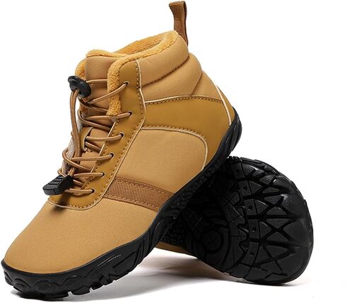 Kids Barefoot Snow Boots: High Top Zero Drop Shoes - Minimalist Sneakers - Winter Boots for Toddler/Boys/Girls in Kuwait