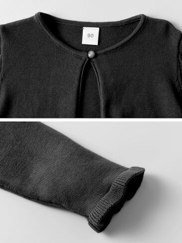 فتيات صغيرات فتيات يتجاهلون Cardigan ، و 100 ٪ من القطن متماسكة ، وتستر واحد على الفساتين ، والمدارس ، والحفلات والعطلات ، 3T-8 in Kuwait