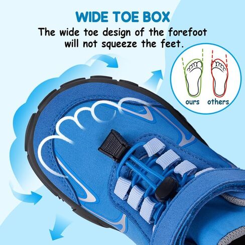 Barefoot Shoes for Kids, High Top Minimalist Sneakers Hiking Boots Kids Zero Drop Shoes Non-Slip Athletic Trekking Walking Boots for Little Kid/Big Kid in Saudi Arabia