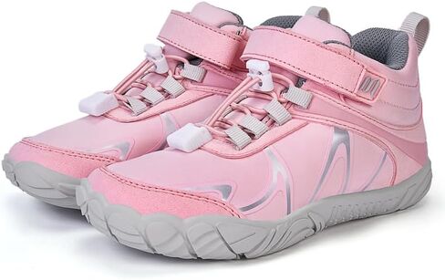 Barefoot Shoes for Kids, High Top Minimalist Sneakers Hiking Boots Kids Zero Drop Shoes Non-Slip Athletic Trekking Walking Boots for Little Kid/Big Kid in Saudi Arabia