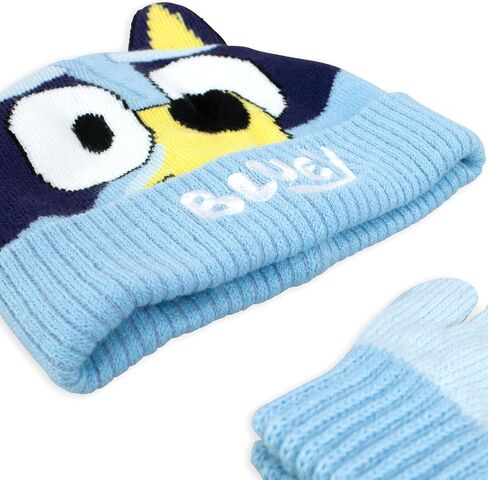 Bluey Kids Hat And Gloves Set | Girls And Boys Winter Hat And Gloves | Official Merchandise in Saudi Arabia