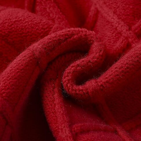 الكابل المتماسك بونشو للبنات ، الأطفال شال شال سترة كيب العطلة الماس ، عباءة فحص الماس مع أزرار لمدة 5-12 سنة in Kuwait