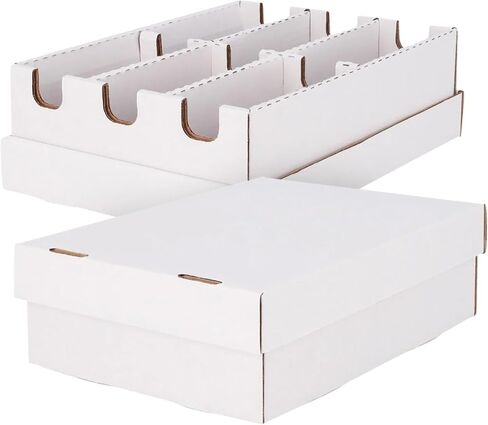 BCW 6 Cell Cargo Card Storage Box - 3x2 | Trading Card Storage Box | Fits Toploaders, Magnetics, and More | Holds 2100 Standard, 20pt Cards, Includes Lid | Toploader Storage Box in Saudi Arabia