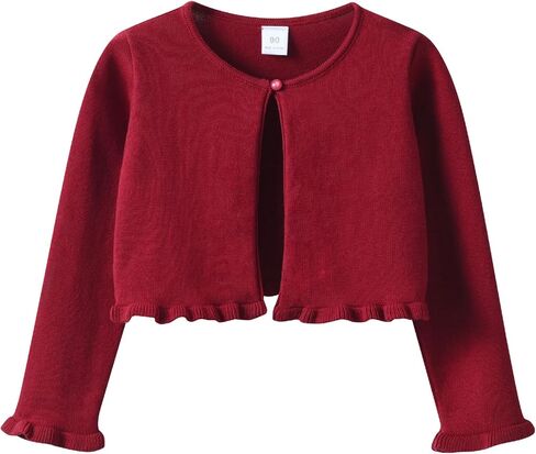 فتيات صغيرات فتيات يتجاهلون Cardigan ، و 100 ٪ من القطن متماسكة ، وتستر واحد على الفساتين ، والمدارس ، والحفلات والعطلات ، 3T-8 in Kuwait